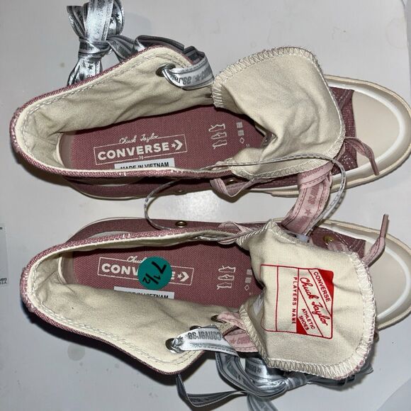 Converse Chuck 70 High Ribbon Laces Sneakers W 6.5 M 4.5 Dusty Pink A07977C - Picture 8 of 10